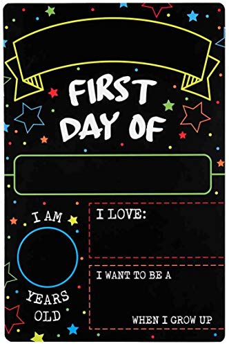 First Day Last Day of School Double Sided Sign (Dry...