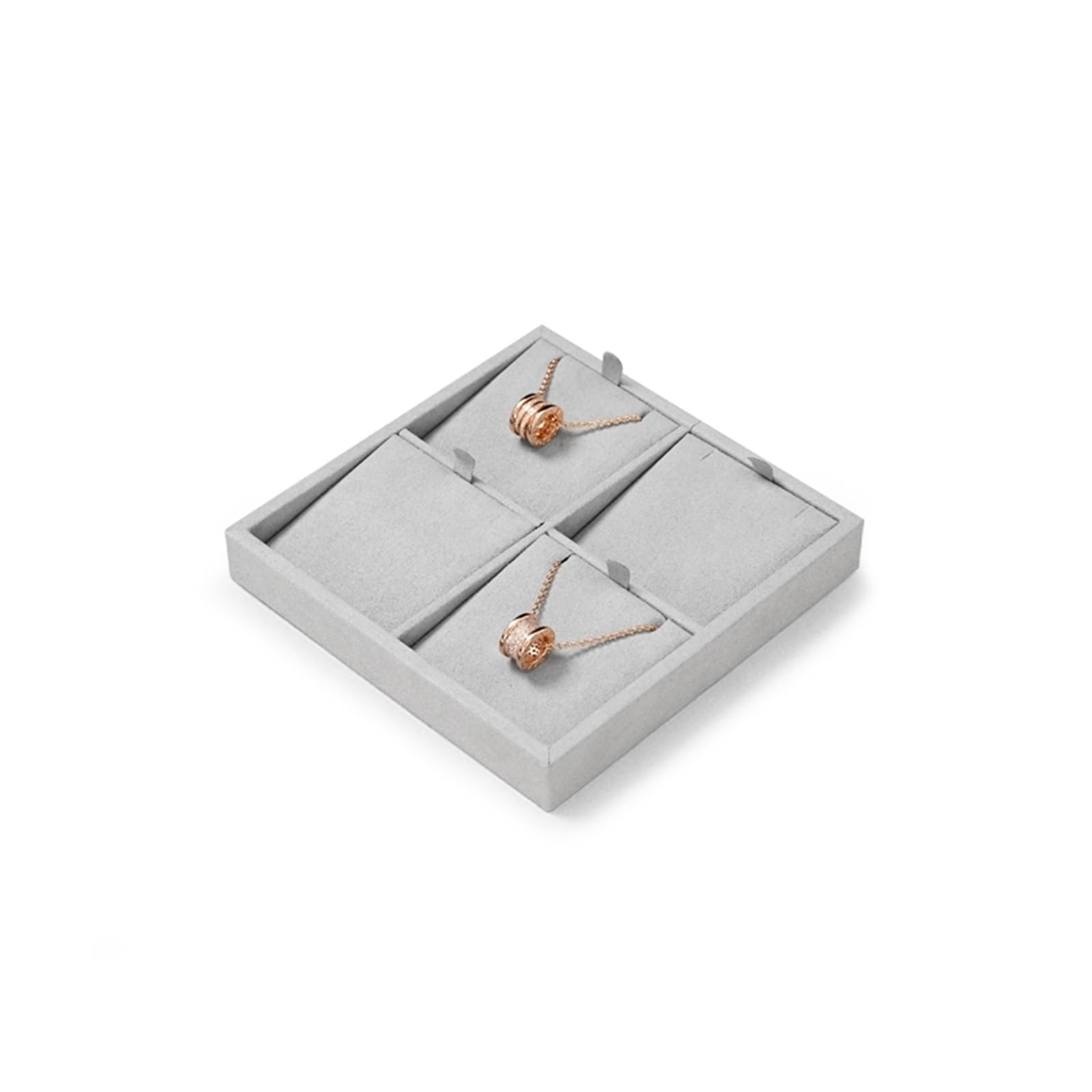 YGMNQAL Velvet Jewelry Tray Display Trays Grey Velvet Jewelry Display Tray For Ring Earrings Bangle Necklace Tray Organizer Jewelry Display Tray Grey