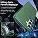 Rayboen for Magnetic Samsung Galaxy S23 FE Case, [Compatible with Magsafe] [Translucent Frosted Hard Back] [Soft Silicon Edge] Slim Fit Shockproof Phone Cover for Samsung S23 FE, Matte Green