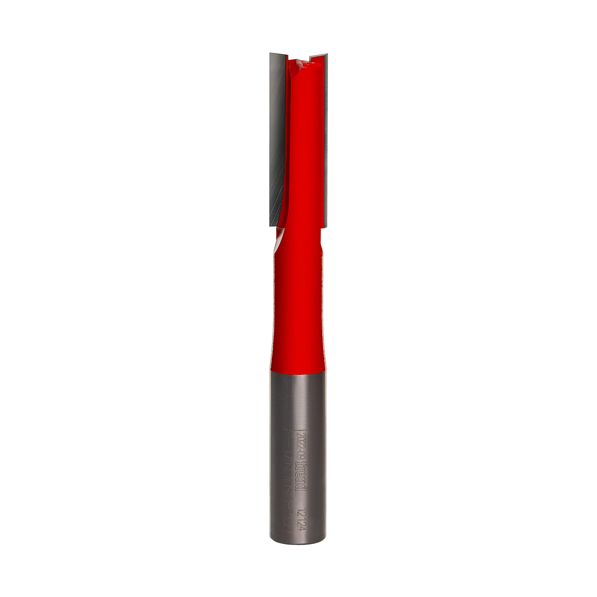 Freud 12-124: 1/2" (Dia.) Double Flute Straight Bit with 1/2" Shank, 4-1/4" Overall Length — image 1