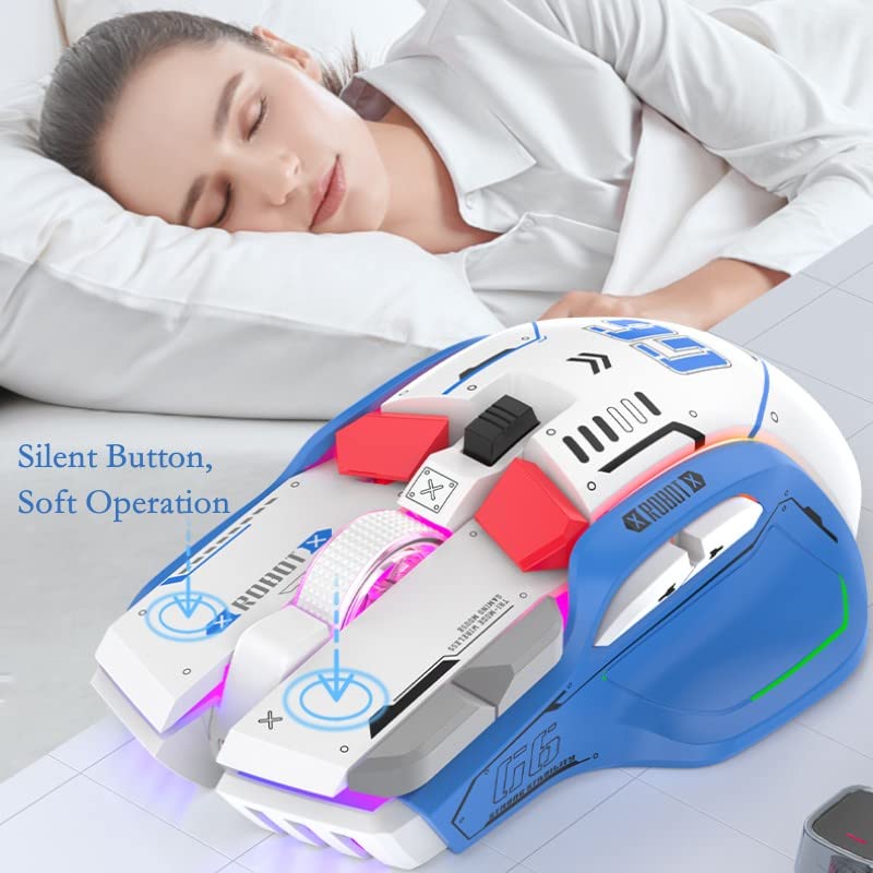  ♡ Nippit Mouse 廃盤 XZXWZX G6 Wireless Bluetooth Gaming Mouse, 3 Modes Connection
