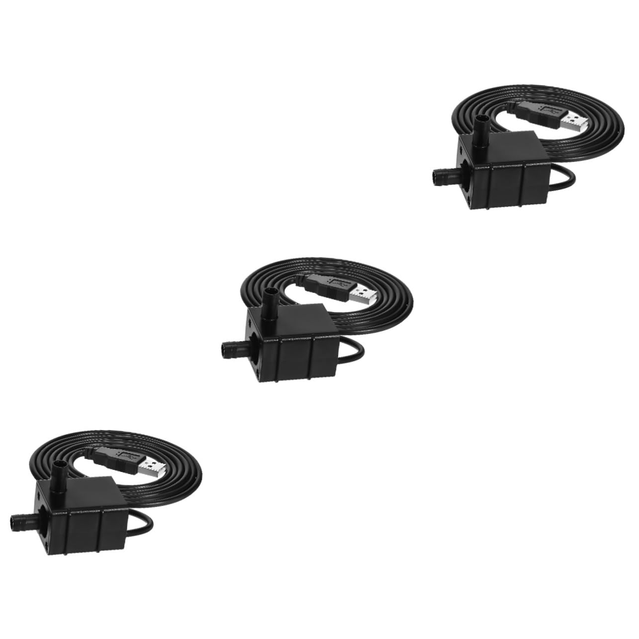 INOOMP 3pezzi Pompa Mini Submersibile Usb Per Fontane e Acquari Funzionamento Silenzioso Facile Installazione e Portatile Per e Distributori
