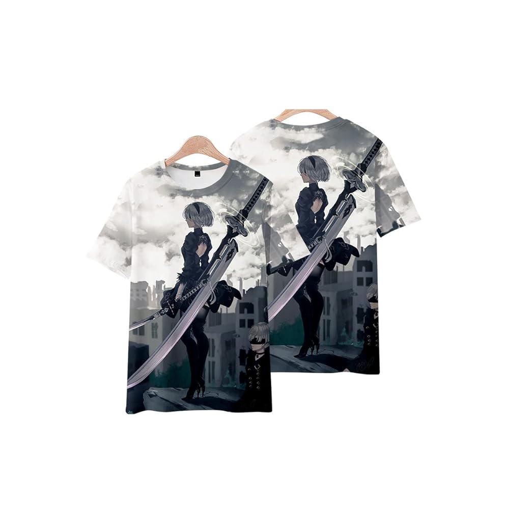 Amazon.co.jp: Tシャツ ニーア オートマタ 半袖 2B ヨルハ二号B