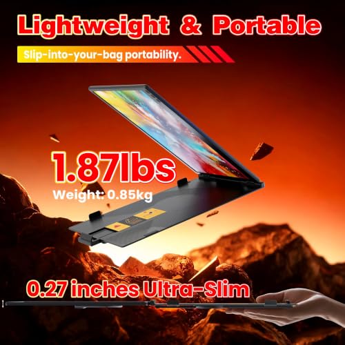 Image of Laptop Screen Extender, 14 inch FHD 1080P Portable Travel Monitor