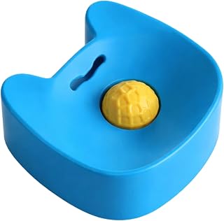 Dog Lick Bowl, Non-Slip Slow Eating Treat Dispenser with Ball, Interactive Slow Feeder Dog Bowl for Weight Management, Behavior Training, and Mealtime Dining in Home, Apartment, or Living Room