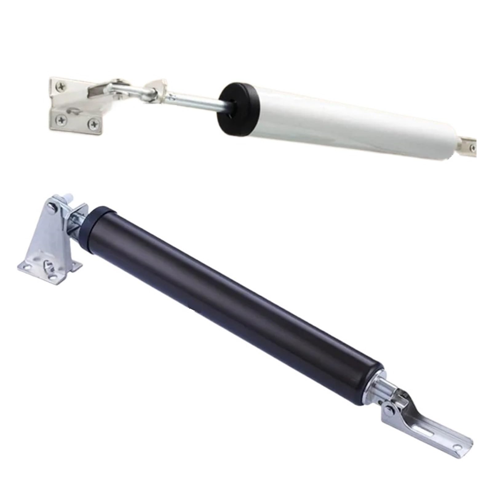 SWENEEN Gas Spring Automatic Door Closer 90 Degrees Within The Positioning Stop Mute Soft Closing Device Adjustable Buffer Force Easy For Home Commercial Use (2Pcs Mix),2pcs Mix