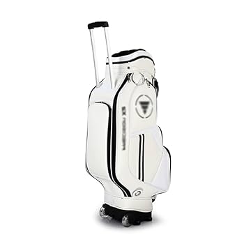 ホワイト ロゴ入り ゴルフバッグ CRAZY クレイジー TPL キャディ バッグ WH ホワイト 2023年