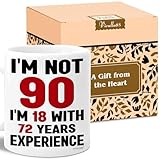 Vivulla68 Regalos de 90 cumpleaños para mujeres y hombres,