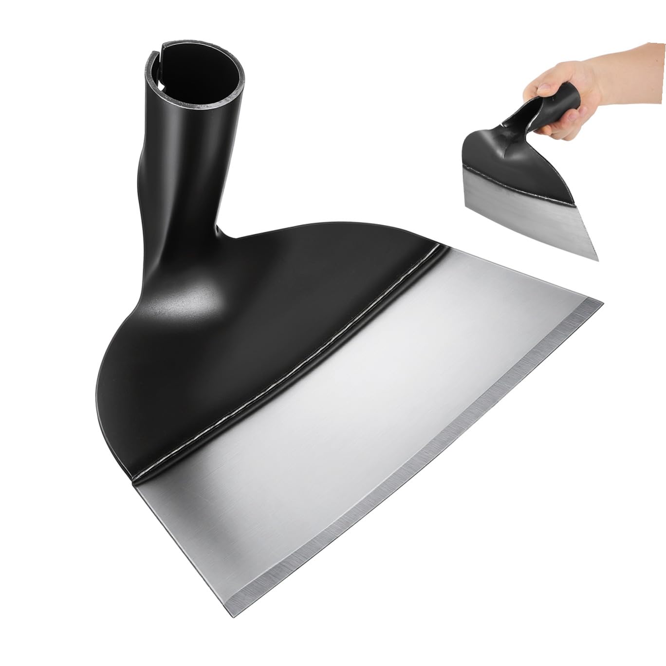 Attrezzo Manuale da Giardino in Acciaio per Diserbo e Dissodamento, da Giardinaggio Resistente 23,5 Cm senza Manico, Utensile per Lavori Agricoli e Cura del Terreno