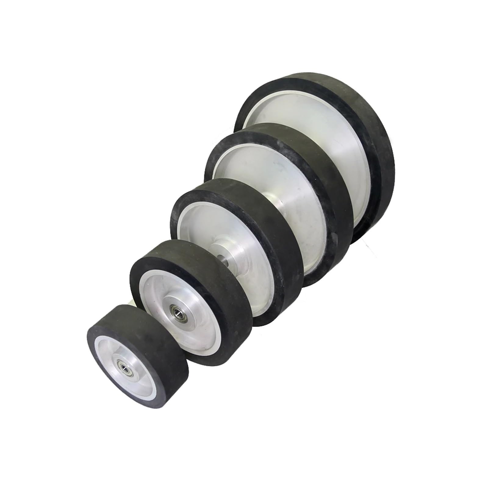 250–350 mm Vollgummi-Kontaktrad, Bandschleifer, Polierscheibe | 250x50mm,6202 installed 12.7