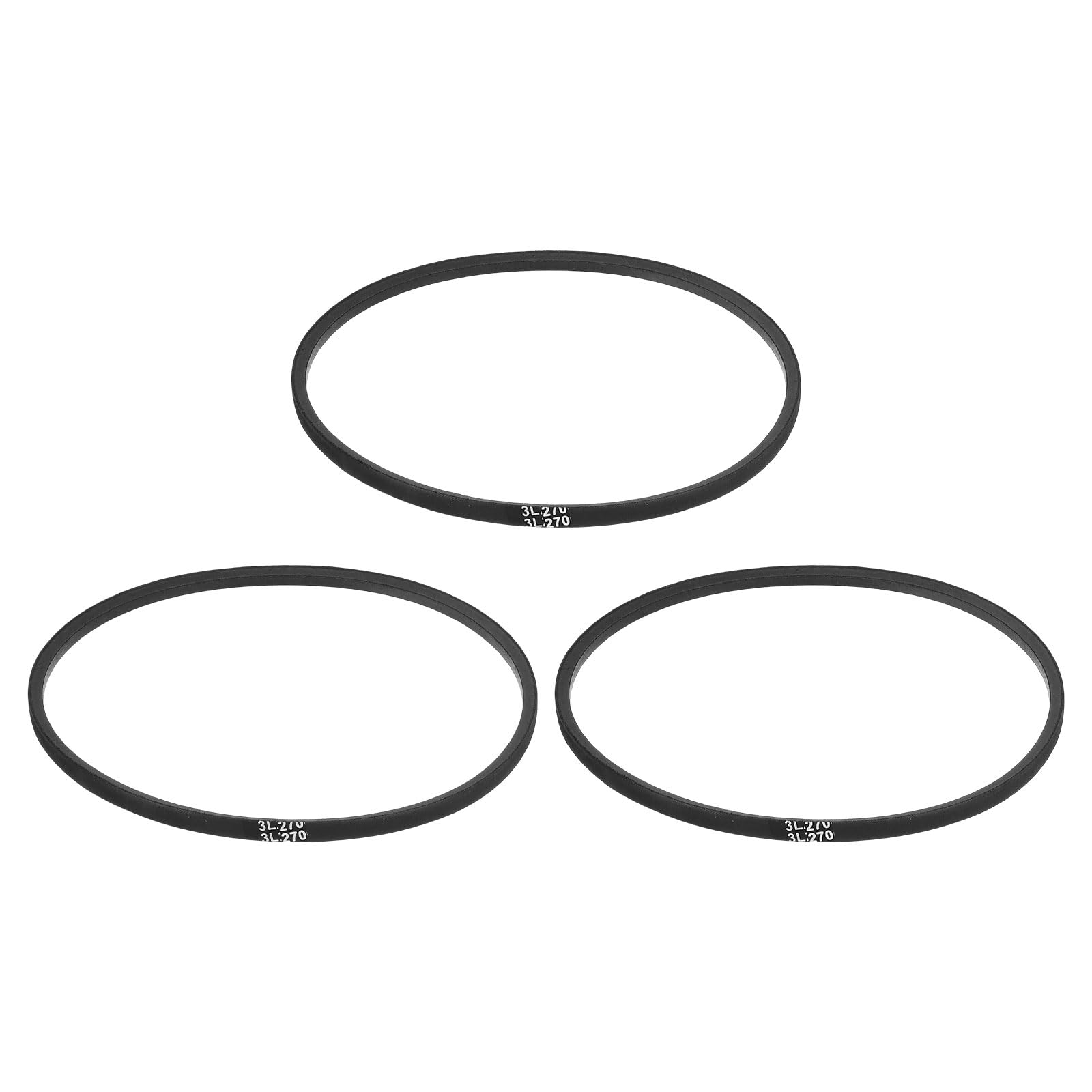 uxcell 3L240 Classic Wrapped Rubber V-Belt, 24"(610mm) Outside Circumference, 3L Profile V Belt 3/8" Width 7/32" Height — view 162