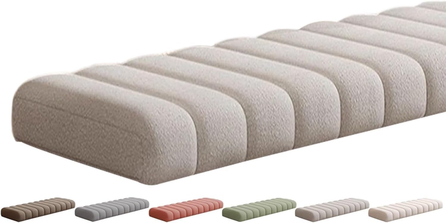 Panca per esterni e interni, 120/150/180 cm, cuscino antiscivolo spesso per divano da giardino a 2/3 posti, panca Sto (Bei, 30 x 60 cm)