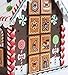 Wooden Gingerbread House Countdown to Christmas Advent Calendar 10.5 x 8 x 9.5 H