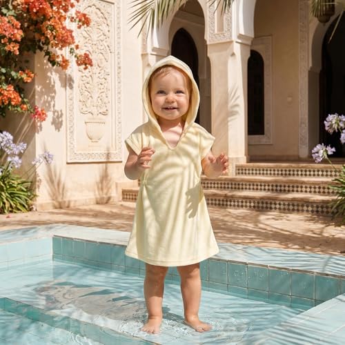 Image of Toddler Little Girl Swim Cover Up Beach Towel Coverup Bathing Suit Cover Ups Swimsuit Summer Baby Beach Essentials