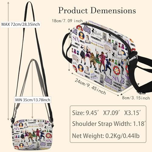 WCGXKO Musical Theater Inspired Crossbody Bag Musical Queen Merch2