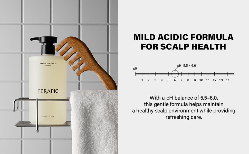 Miniatura 4 de Champú Mejorar el Cuidado de la Pérdida del Cabello 16.9 fl oz Limpiador diario suave del cuero cabelludo de pH bajo 5.5 con pantenol, ácido