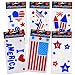 Gift Boutique Patriotic Window Gel Clings Party Decorations 6 Pack Fourth of July American Flag Stars and Stripes I Love America Red White and Blue USA Decals