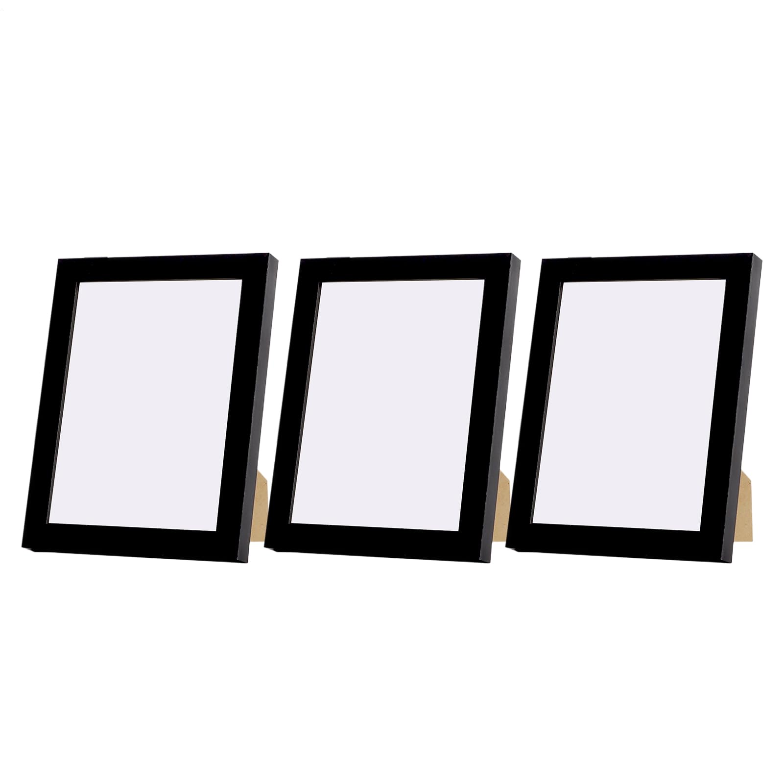 Cadre mural noir anti-poussière pour affiche 20,3x25,4 cm lot de 3 pour bureau