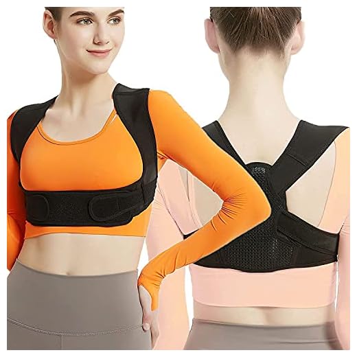 Posture Corrector for Women and Men, Adjustable Upper Back Brace, Breathable Back Support straightener, Providing Pain Relief from Lumbar, Neck, Shoulder, and Clavicle, Back. (S/M(29"-38"))
