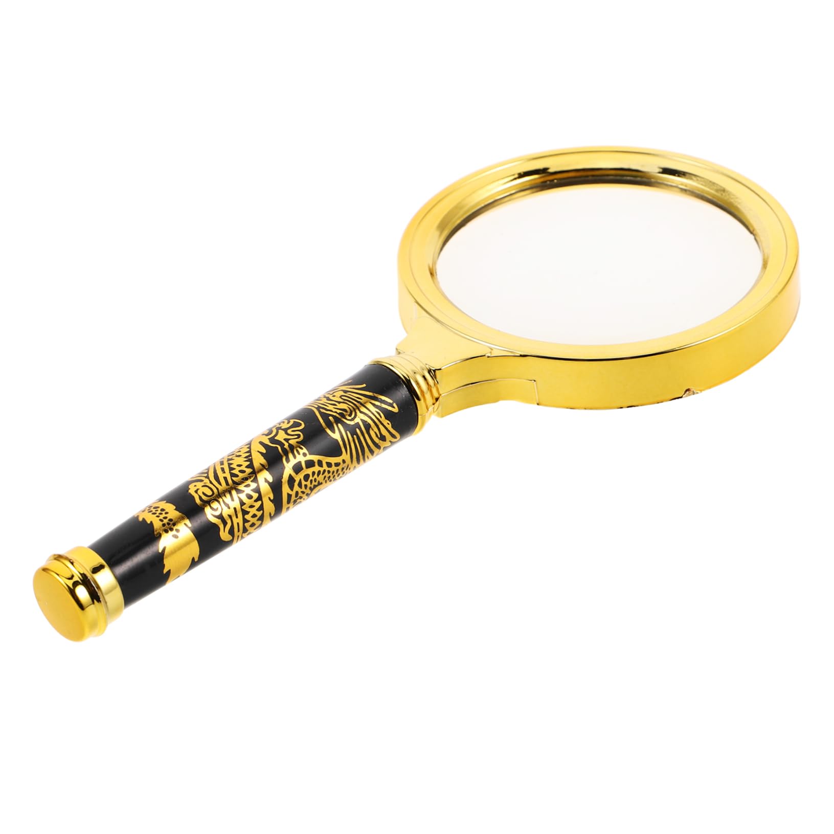 NOLITOY Hand Magnifier: Handheld Magnifying Glass Antique High Magnification Magnifier for Reading Senior Low Inspection Handcraft Hobby 70mm