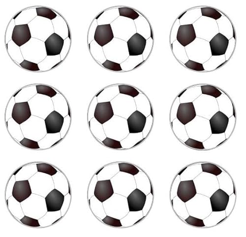 Generic 24 Pack Football Socker Edible Rice Wafer Paper Cake Toppers