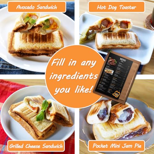 Compact Microwave Toastie Sandwich Maker with Removable Non-Stick Plates, Ideal for Panini, Grilled Cheese, and Quick Meals at Home or Office - Image 4