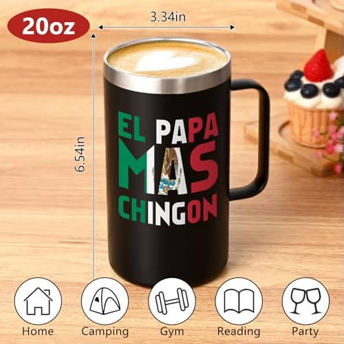 Taza de café de acero inoxidable para papá 20oz miniatura 4