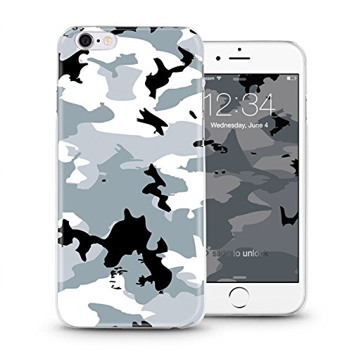 Funda para el iPhone 5, 5S, de ITGM, de TPU, ligera, protección antigolpes, silicona TPU, camuflaje, iPhone 5, 5S