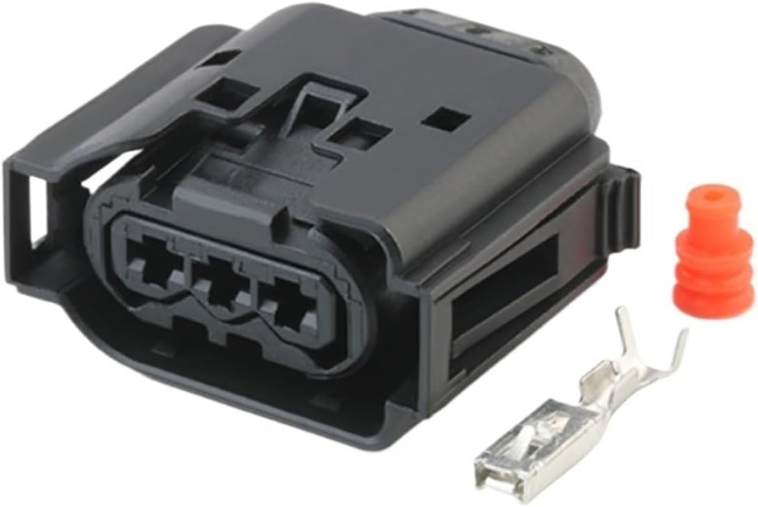 2Set Automotive Connector DJ7035C-3.5-21 Female 09441381 (351) Compatible With Car Ignition Coil Sensor Harness Connectors 3Pin