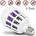 Produktbild LCYZ Elektronische 15W LED-Lampe,3er Pack Mückenlampe Insektenlicht,für Home Indoor Outdoor Garden Patio Hinterhof 110-220V