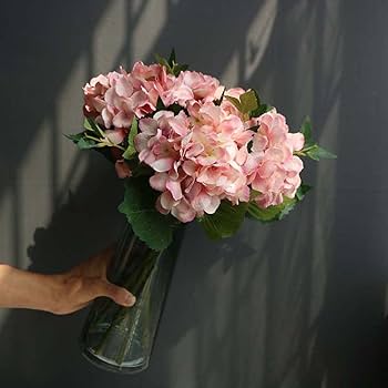 花瓶　造花　草　フラワーベース　紫陽花 花瓶 造花 草 フラワーベース 紫陽花 紫の花色を楽しむための