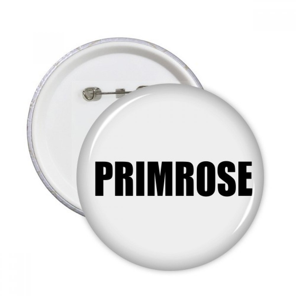 Bouton vêtement multicolore noir Primrose badge pins