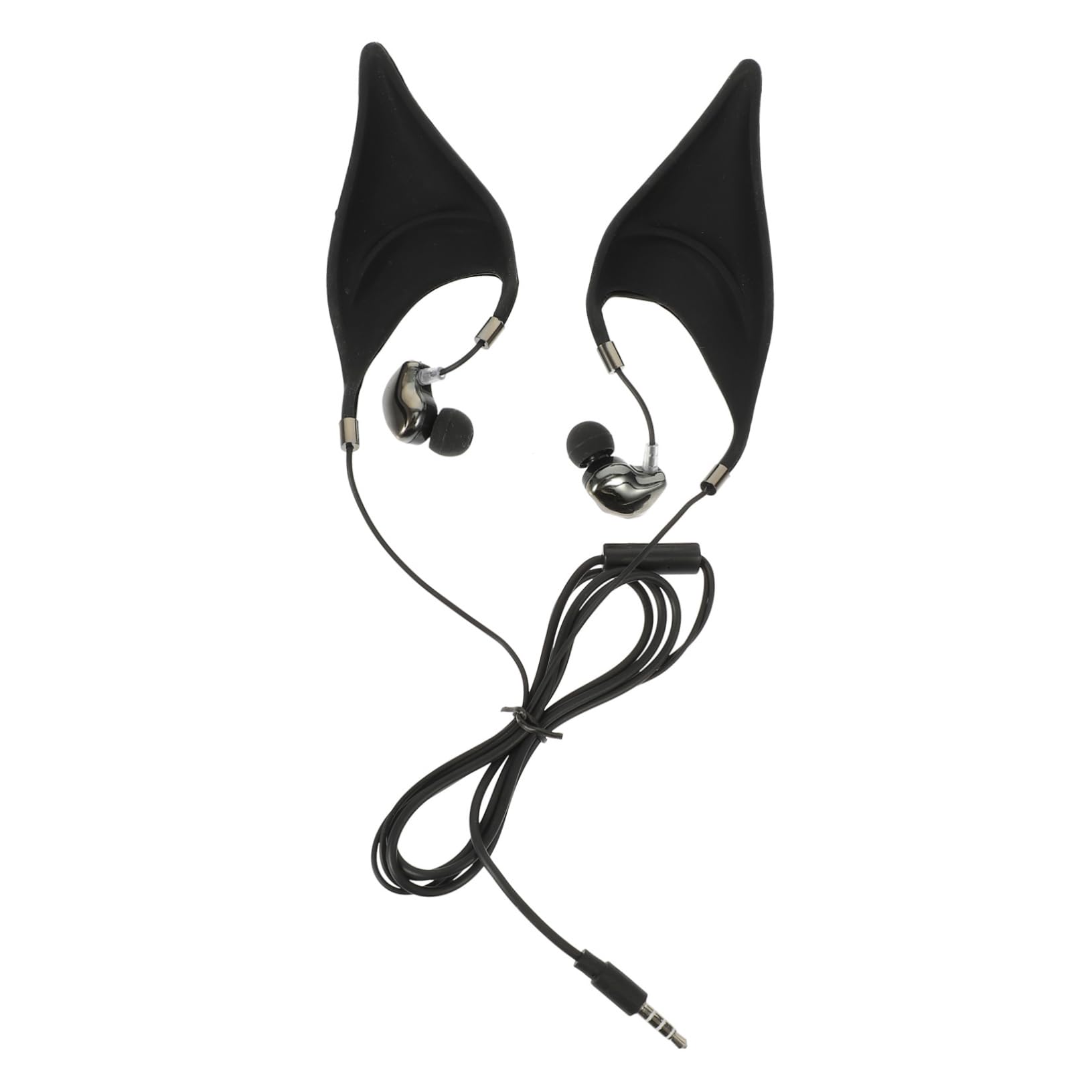 Flexible Elf Earphones Microphone Headset for Boys and Girls Noise Cancelling Earbuds Wire Control for School Sports