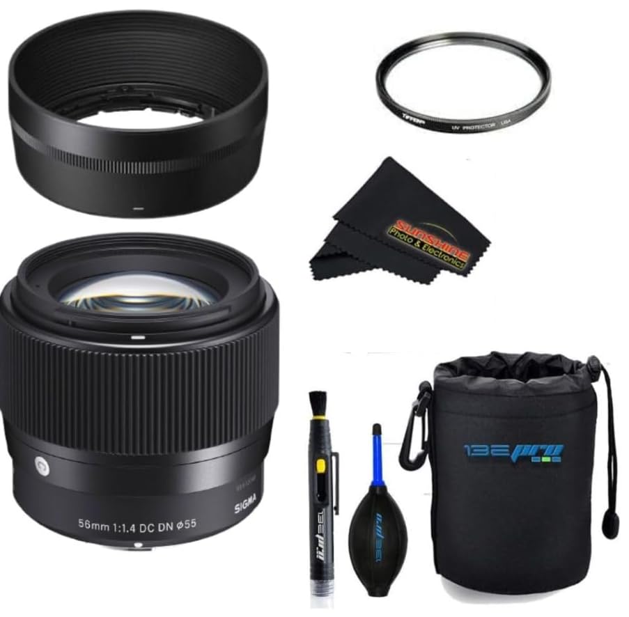 Image of Sigma 56mm F 1.4 DC DN for RF Mount (Essential Bundle)