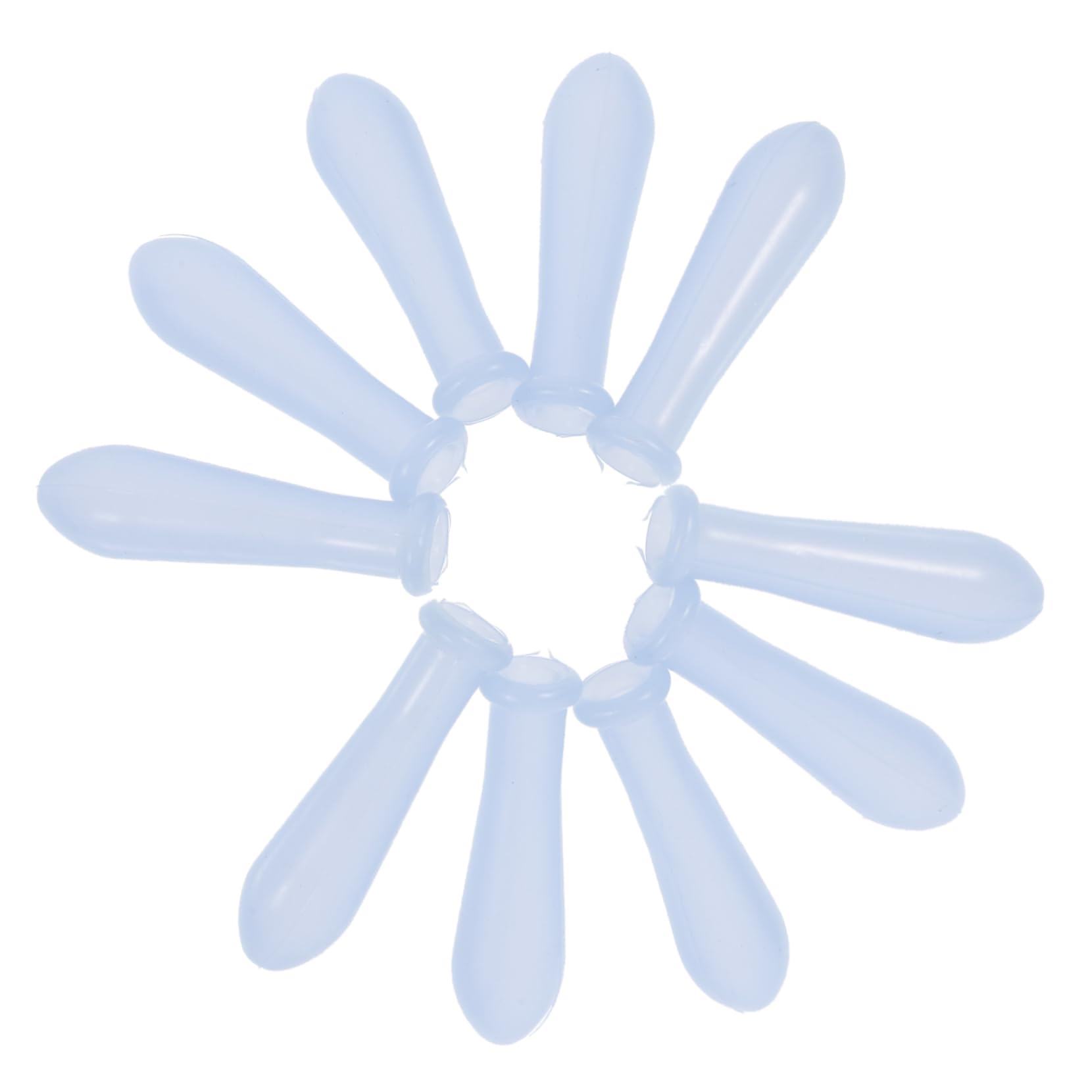 MUCKLILY 10pcs Graduated Pipette Tips Glass Transfer Pipette Caps Scale Pipette Tips Silicone