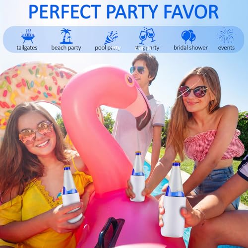 Image of Umigy 500 Pcs Can Coolers Sleeves Bulk Blank, White