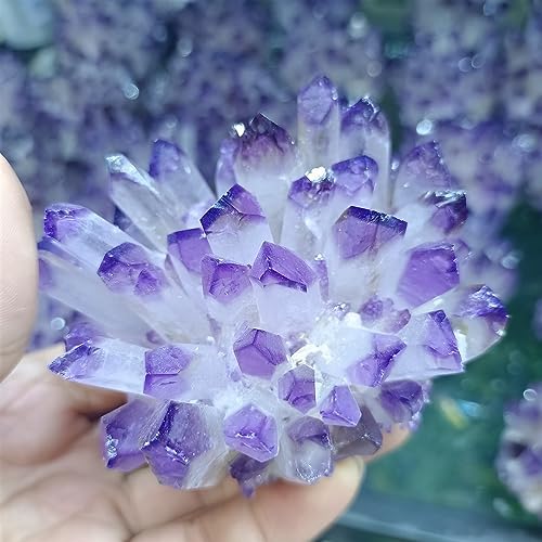 Amatista fantasma púrpura mineral natural decoración hogar 600g 5