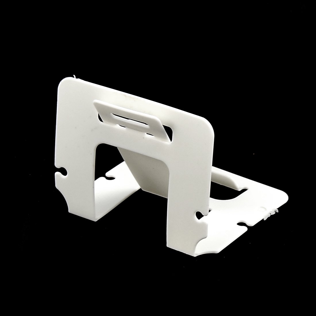 Qtqgoitem Plastic Rectangle MP4 Cell Phone Foldable Stand Holder 5pcs White (model: 7cc 417 e6b aa3 a09)