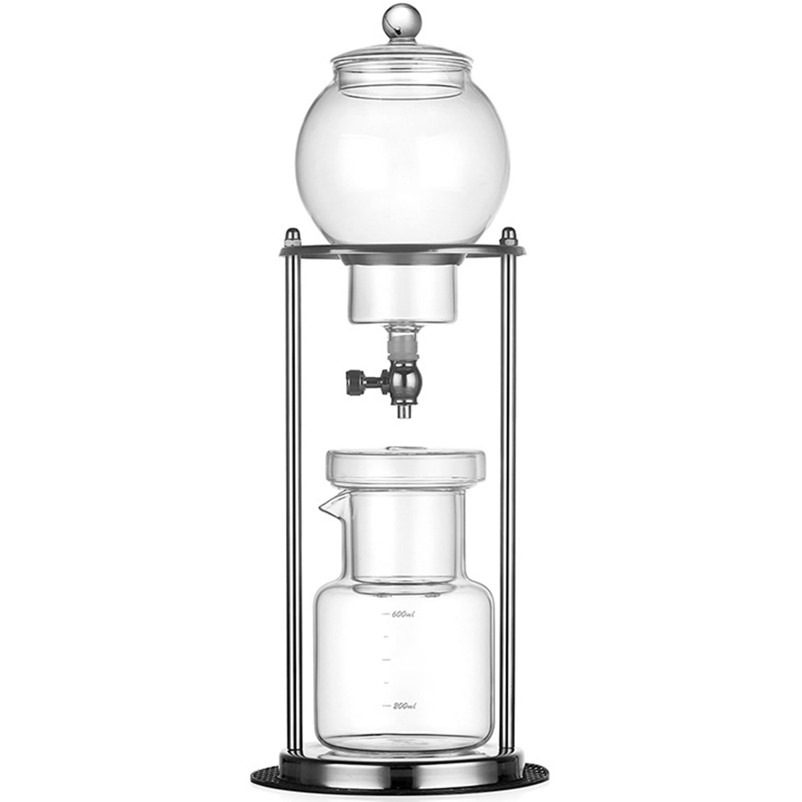 MALSSE Borosilicate Cold Brew Carafe with Leak-Proof Design & Customizable for Coffee Connoisseurs Home Coffee Maker Brewing Set