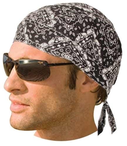 Daniel Smart Motorcycle Headwraps Cotton Doo Rag Skull Caps Sweat Wicking Cooling Helmet Liner for Men Women