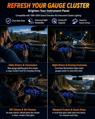 Kit de 6 Bombillas LED Azul para Tablero Jeep Grand Cherokee miniatura 7