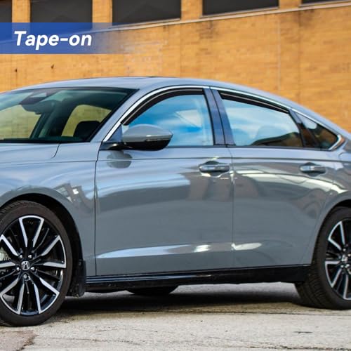 Image of Window Visors Rain Guards for 2023 2024 2025 2026 Honda Accord, Out-Channel Window Vent Wind Deflectors Visors Shades for 23 24 25 26 Accord