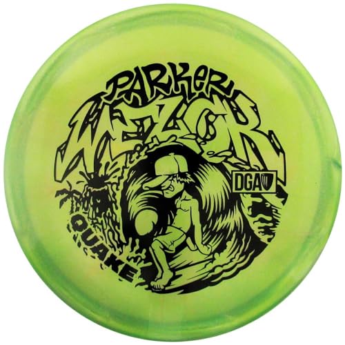 DGA Limited Edition 2024 Tour Series Parker Welck Swirl Tour Series Quake Midrange Golf Disc, 175-178g
