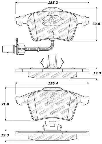 Image of StopTech 309.09152 Sport Brake Pads with Shims and Hardware