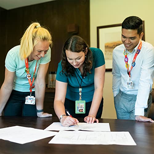 Altally Badge Lanyards For Women Silicone Beaded Lanyard With Id Holder Lanyard Necklace For Teachers Nurse Employees Students(Purple) #TOP3