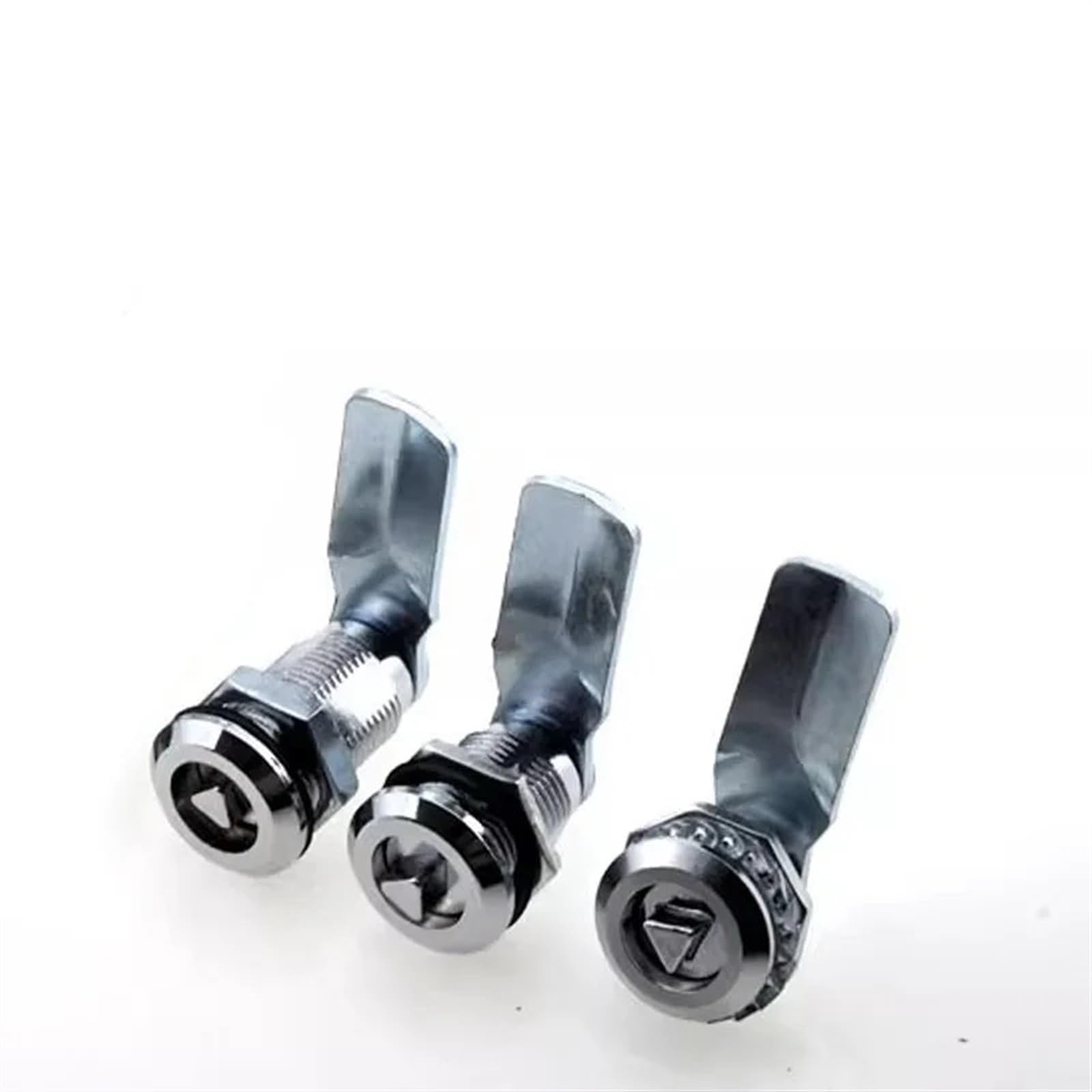 Lot de 5 serrures triangulaires en alliage de zinc MS705-28/36 for tiroir, casier, porte, armoire, bureau, serrures à came avec clé, 1 pièce(5sets-36mm-H0-01)