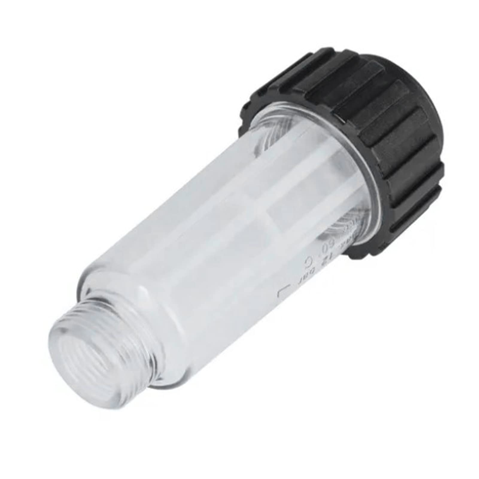 Water Inlet Filter with Clear Thread M3 4in Transparent ABS Housing Good Filtering Effect Ideal Replacement — view 6