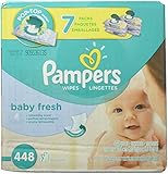 Pampers Baby Fresh Baby Wipes 7x Pop-top Pack - 448 Count