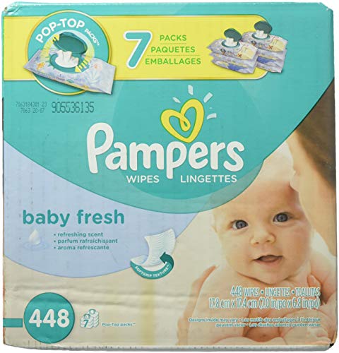 Pampers Baby Fresh Baby Wipes 7x Pop-top Pack - 448 Count