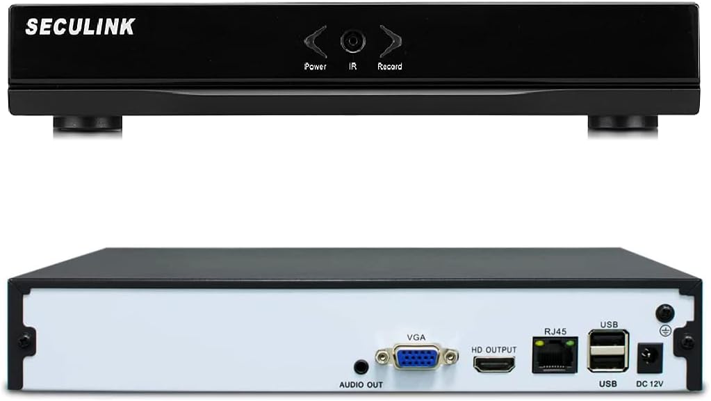 Various Channel Option NVR (1080p/3MP/4MP/5MP/8MP) Ultra HD Network Video Recorder Cloud P2P Remote Access Motion Alert (No Built-in WiFi) (32CH NVR)